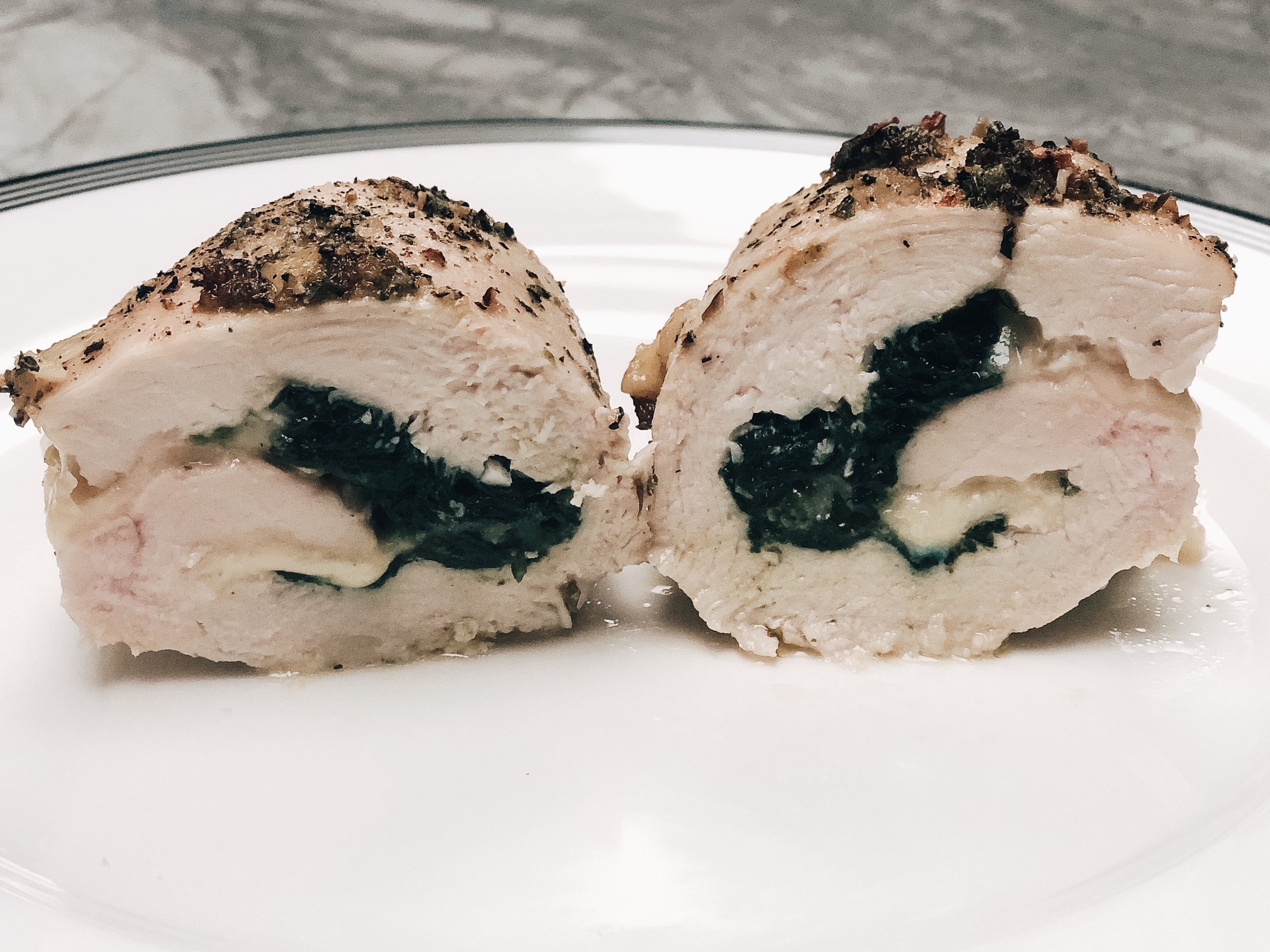 Spinach Stuffed Chicken Breasts