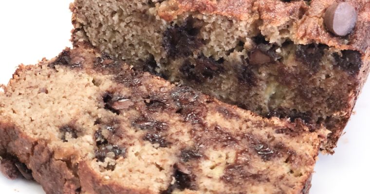 Chocolate Chip Coconut Flour Banana Bread