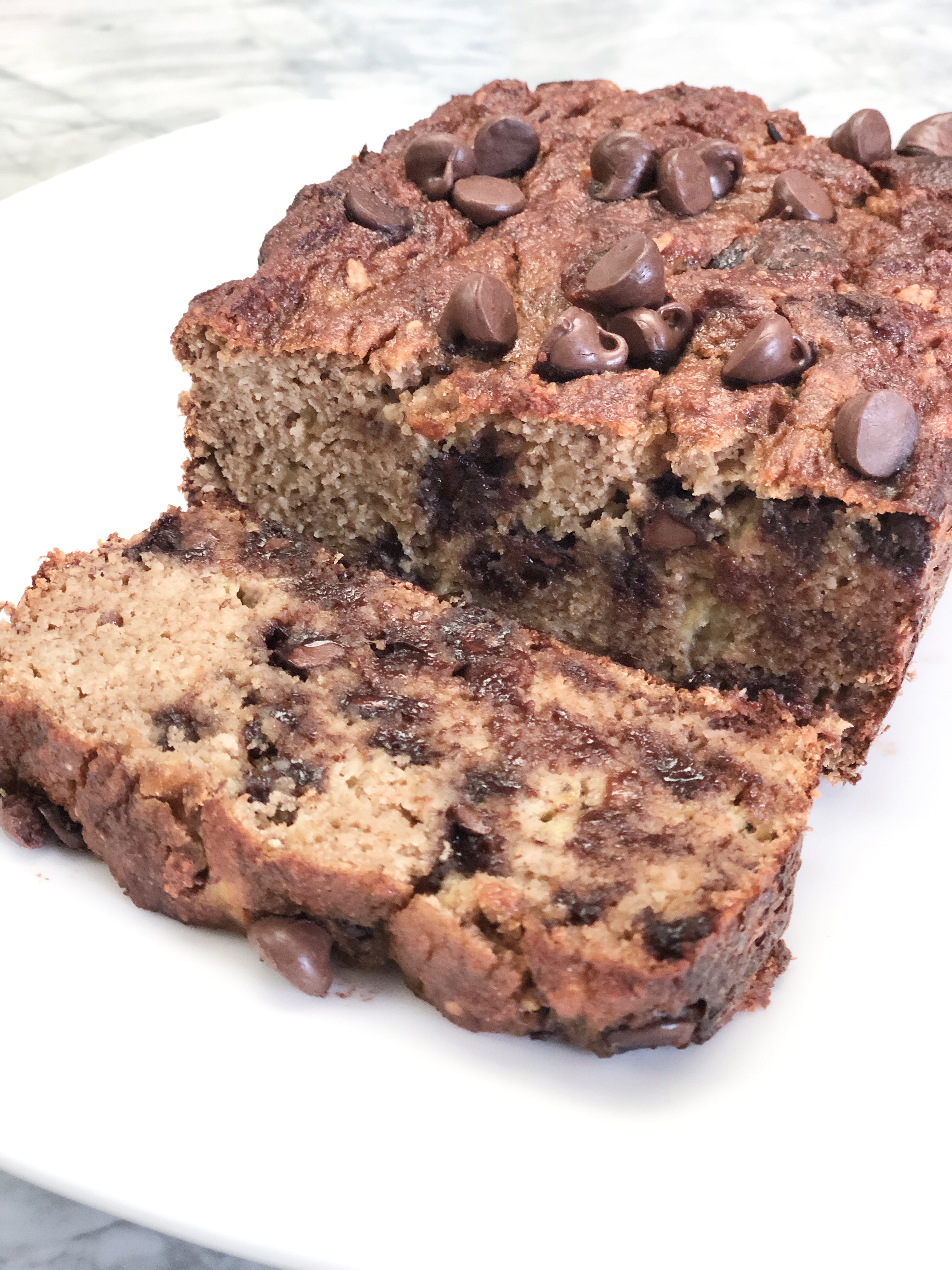 Chocolate Chip Coconut Flour Banana Bread