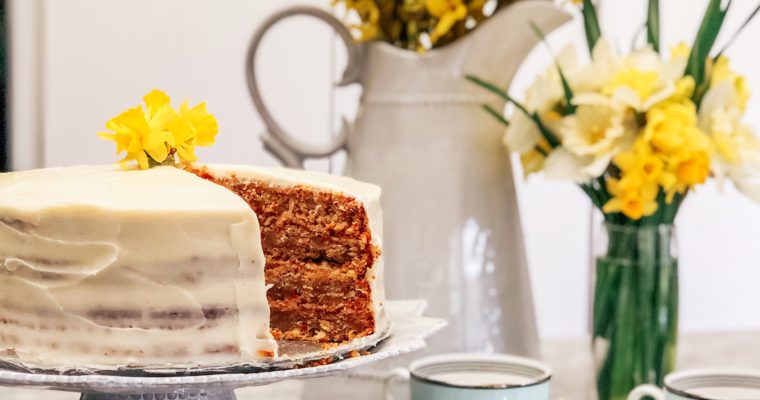 Reduced Sugar Carrot Cake