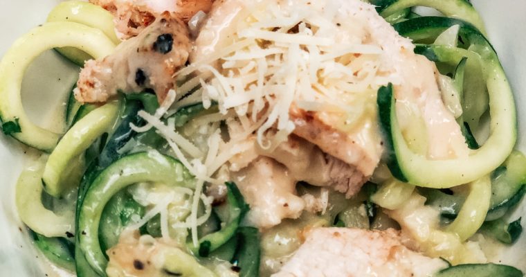 Chicken Alfredo Zoodles