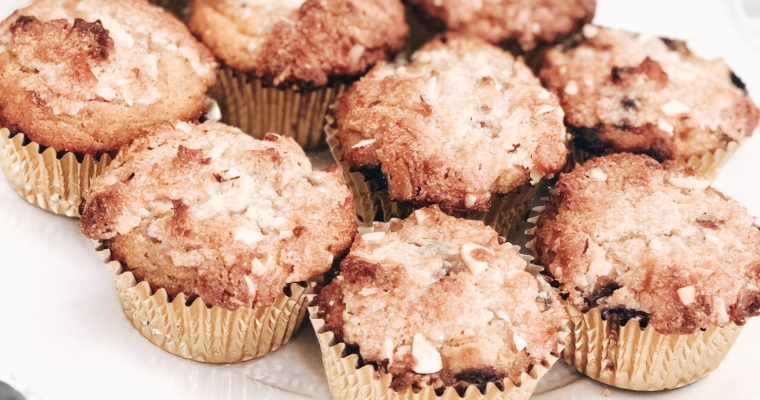 Coconut Flour Blueberry Muffins