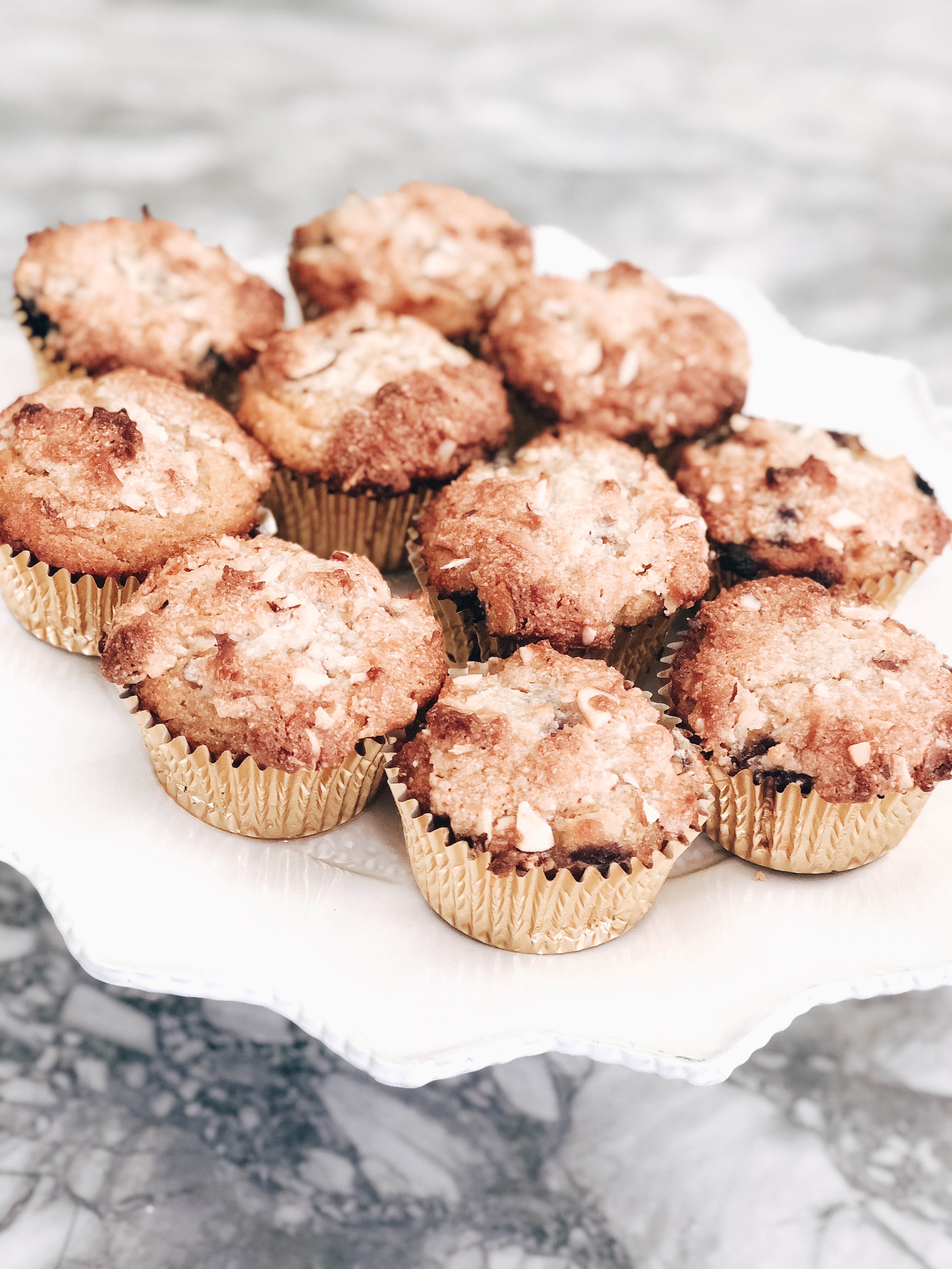 Coconut Flour Blueberry Muffins