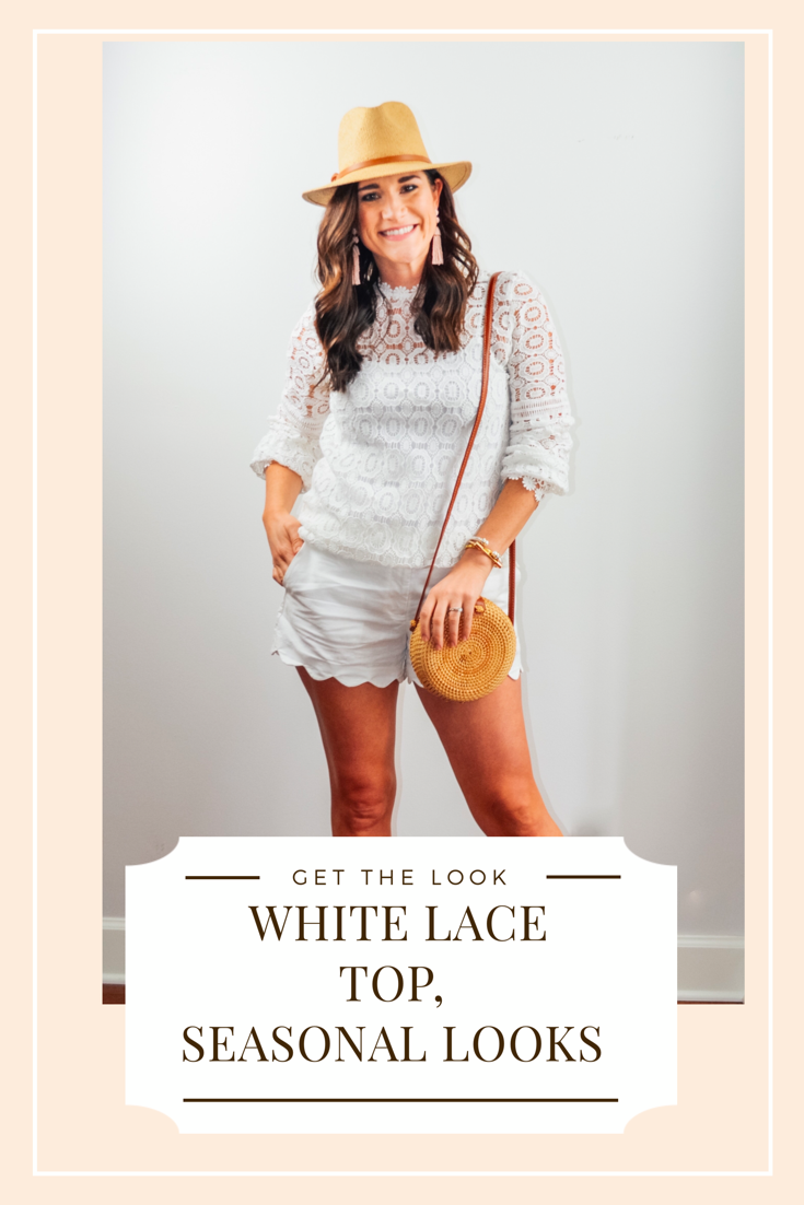 White Lace Top | Multiple Looks