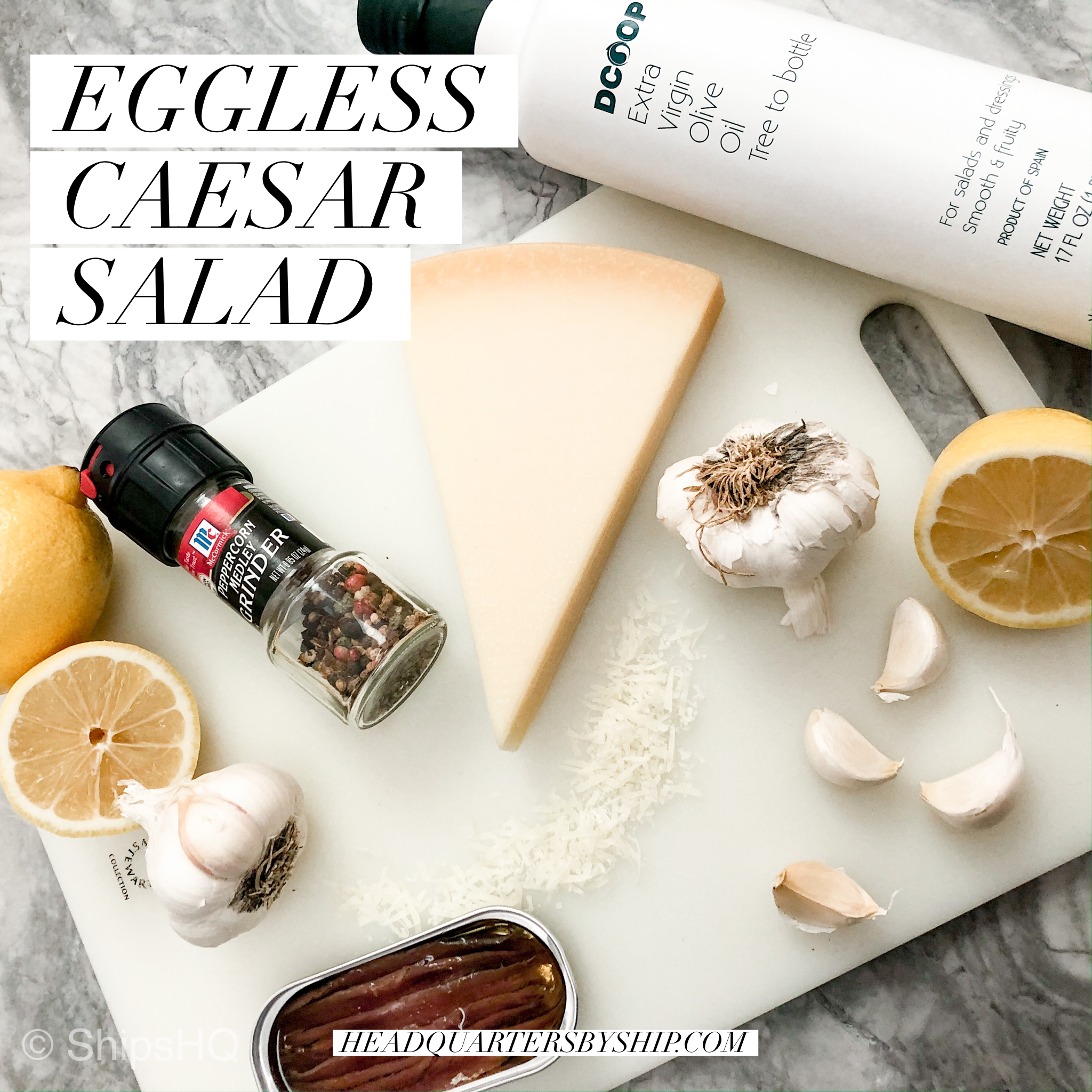 Eggless Caesar Salad Dressing