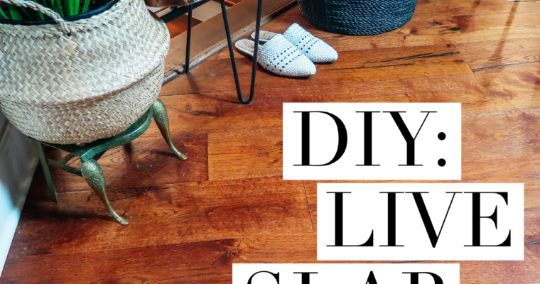 Easy Home Updates | D.I.Y. Live Slab Redwood Bench