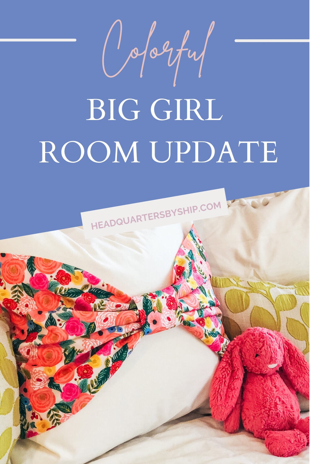 Floral Big Girl Room | Before & After